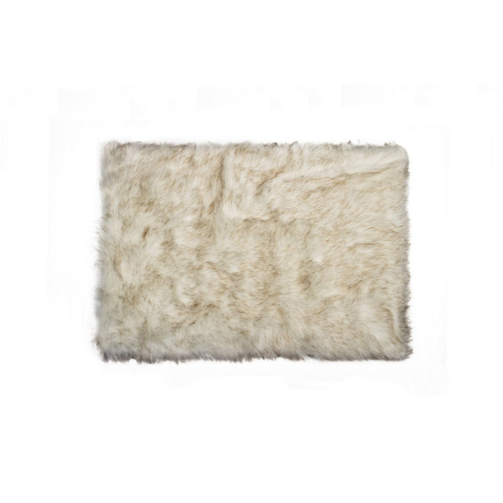 Luxe Hudson Faux Sheepskin Rug 2x3 Gradient Grey 1 Piece Image 1