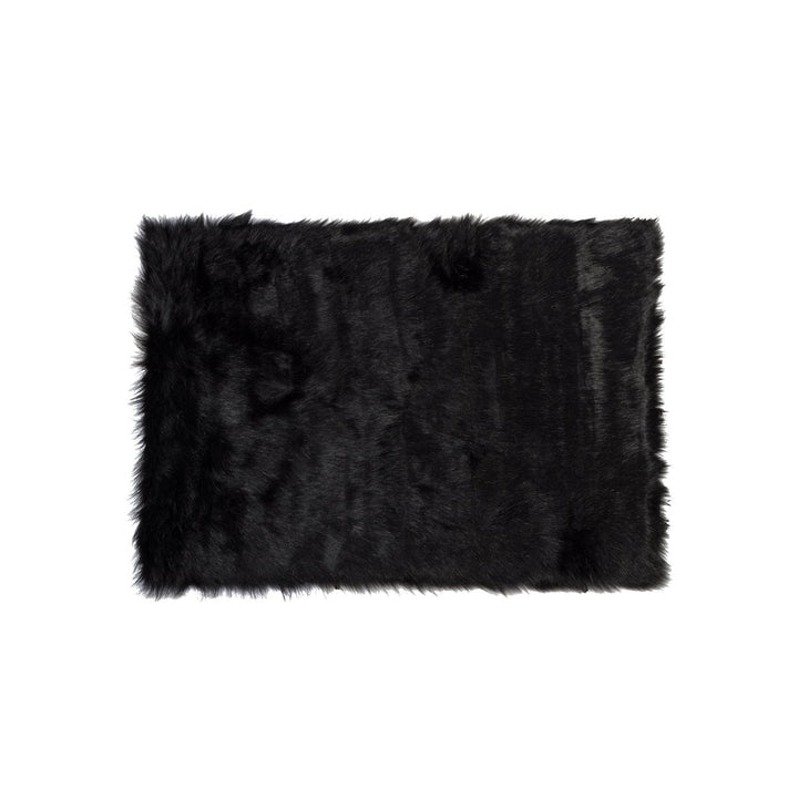 Luxe Hudson Faux Sheepskin Rug 3x5 Gradient Grey Soft Plush 1-piece Image 1