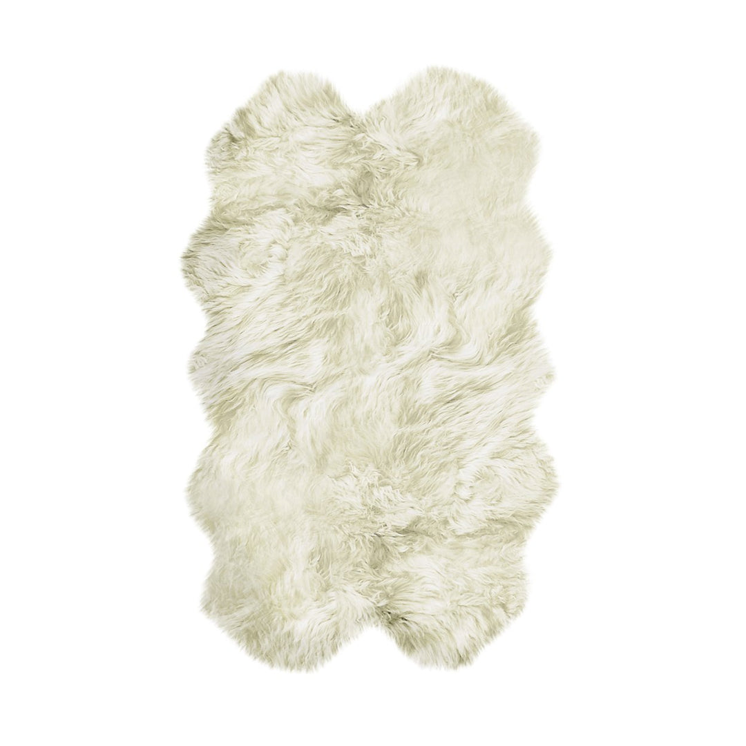 Natural Zealand Sheepskin Quattro Rug 4x6 Natural Hypoallergenic Indoor Use Image 1