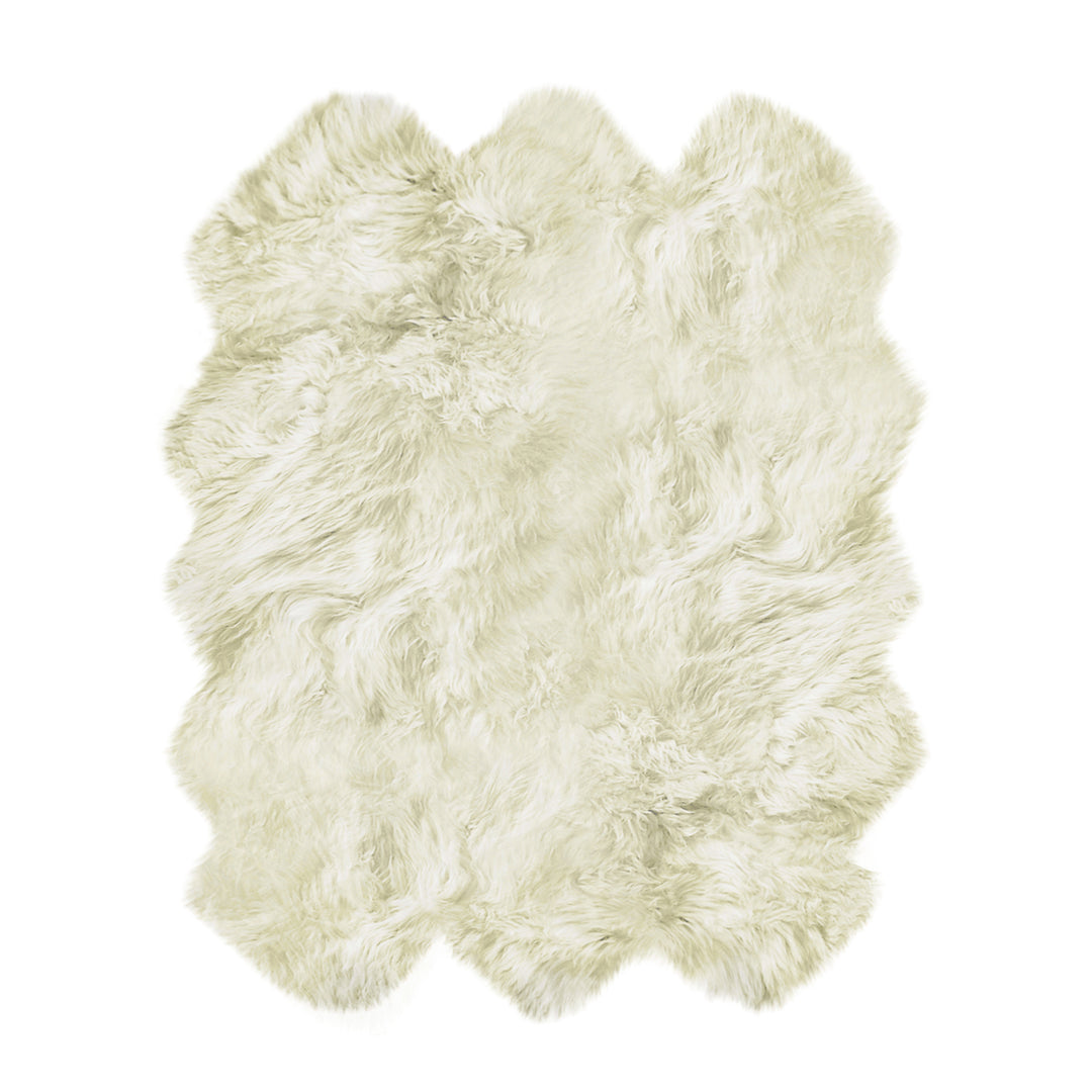 Natural Zealand Sheepskin Rug 5x6 Soft Hypoallergenic Natural Image 1