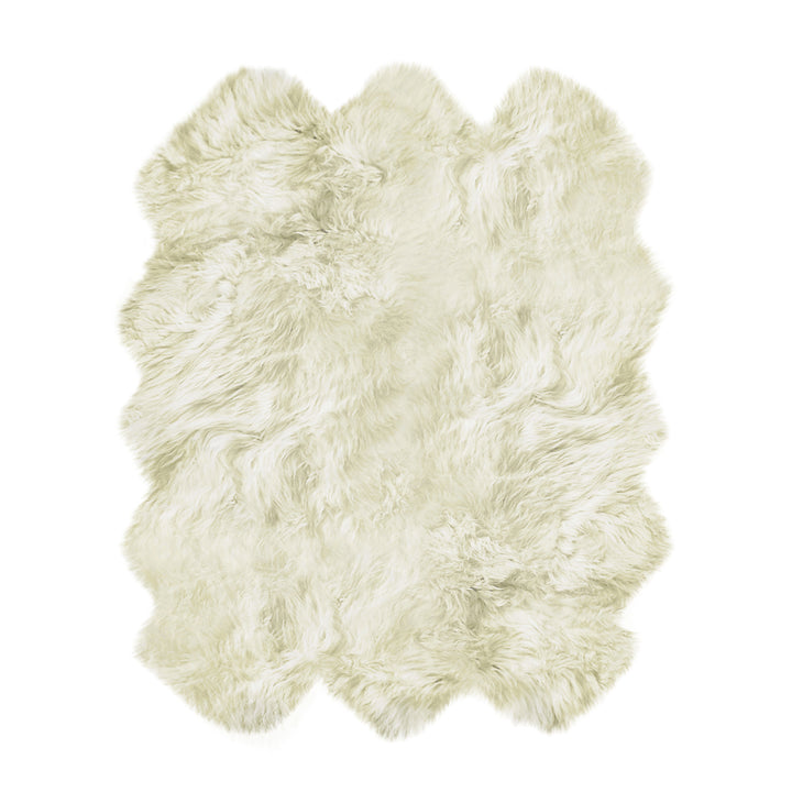 Natural Zealand Sheepskin Rug 5x6 Soft Hypoallergenic Natural Image 1