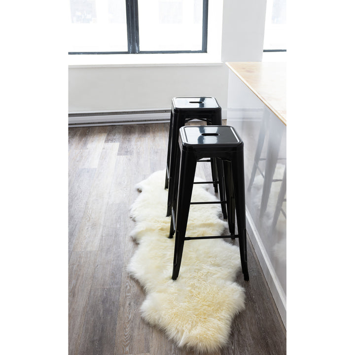 Natural Zealand Sheepskin Double Rug 2x6 White Hypoallergenic Soft Durable Image 9