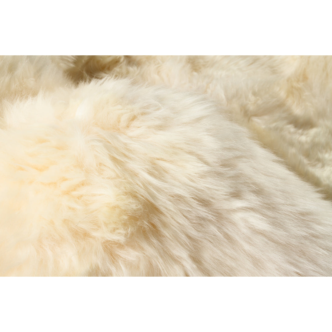 Natural Zealand Sheepskin Rug Gold 2x3 Feet Soft Hypoallergenic Indoor Use Image 2