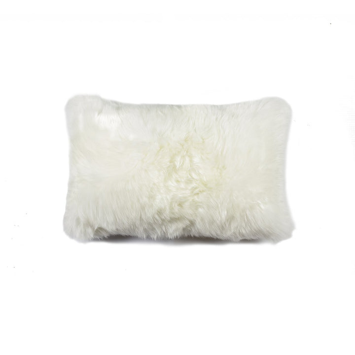 Zealand Sheepskin Pillow Gray 18x18 Natural 100% Sheepskin 1-Piece Image 1