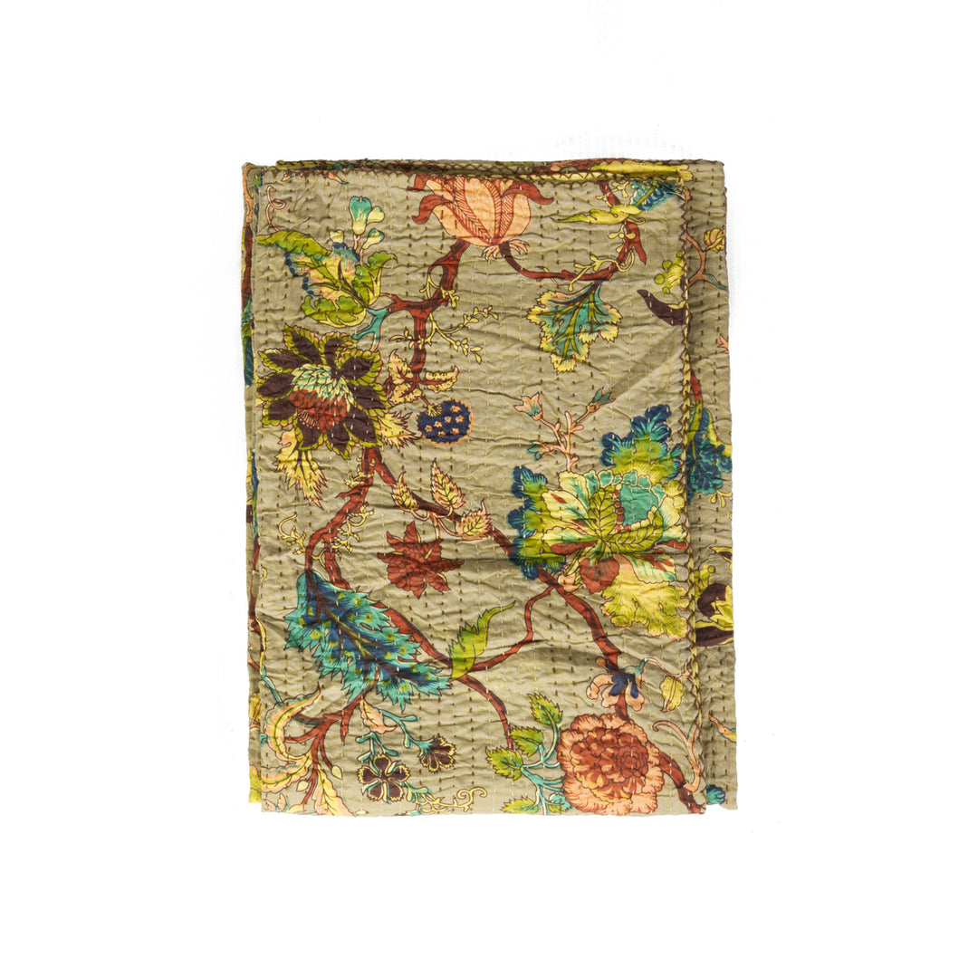 Taj Hotel Home Decor Kantha Cotton Throw | 1-Piece | 50"x70" | 13 Image 2