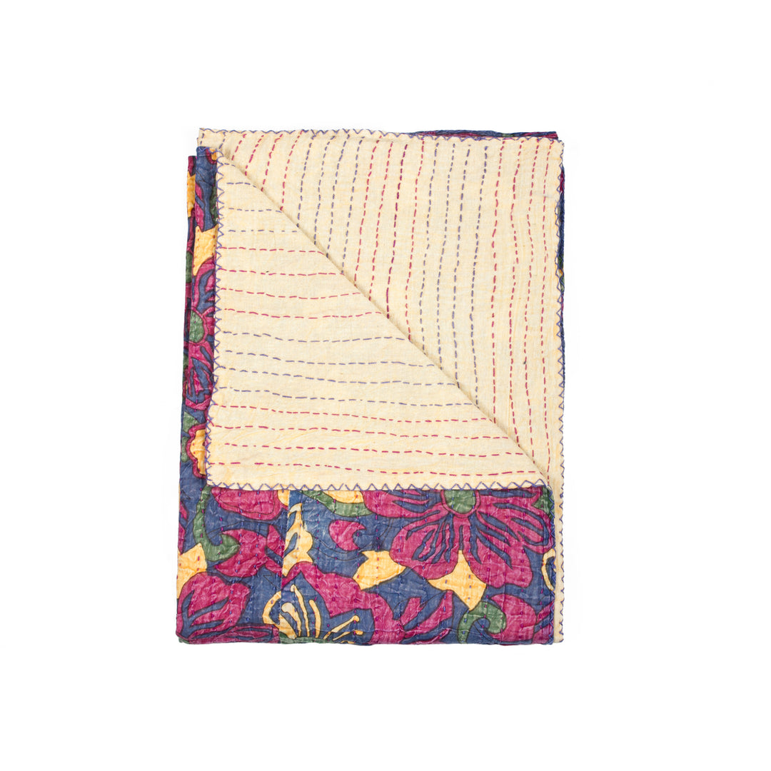 Taj Hotel Home Decor Kantha Cotton Throw | 1-Piece | 50"x70" | 14 Image 6