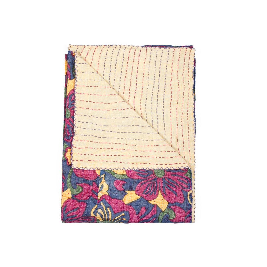 Taj Hotel Home Decor Kantha Cotton Throw | 1-Piece | 50"x70" | 14 Image 1