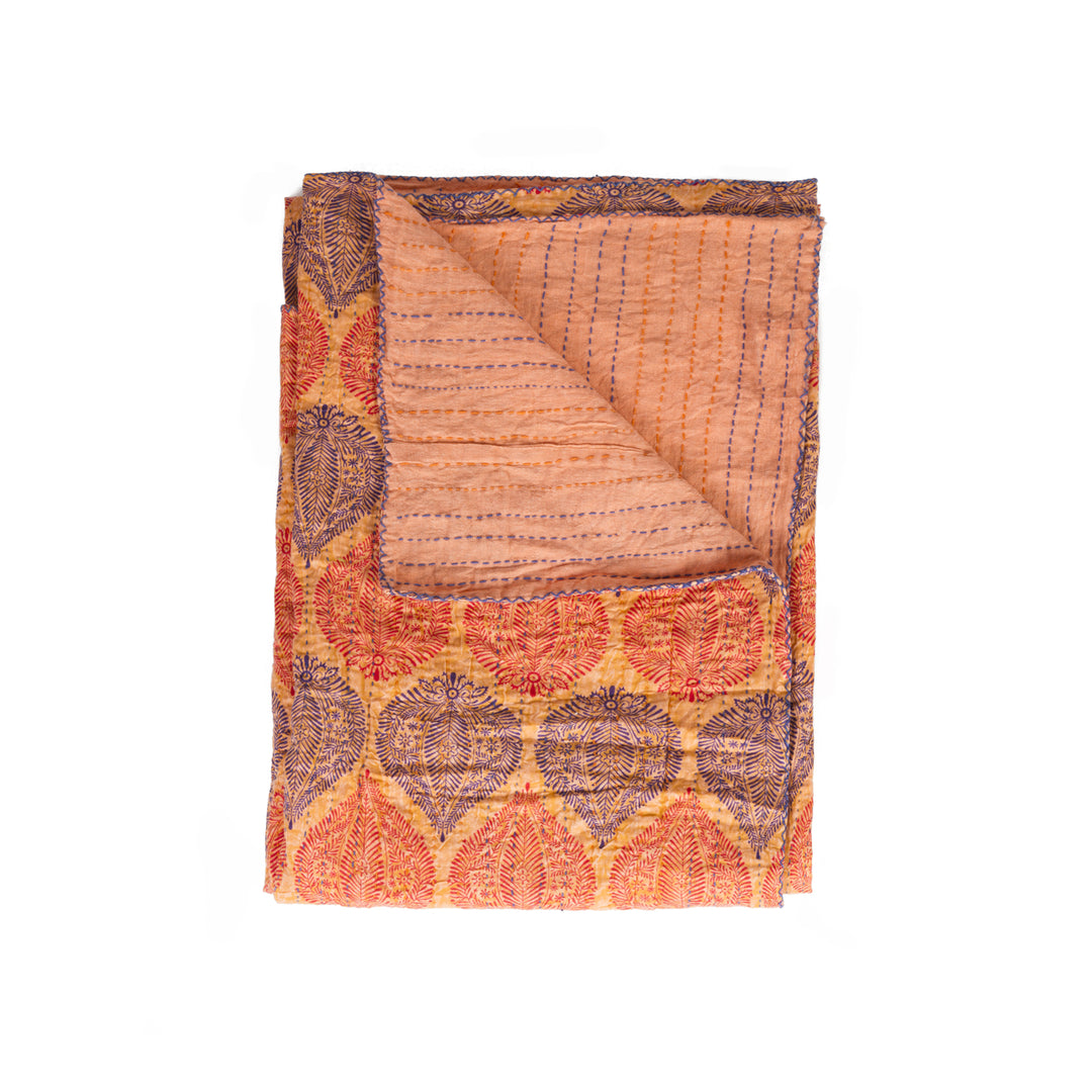 Taj Hotel Home Decor Kantha Cotton Throw | 1-Piece | 50"x70" | 17 Image 7