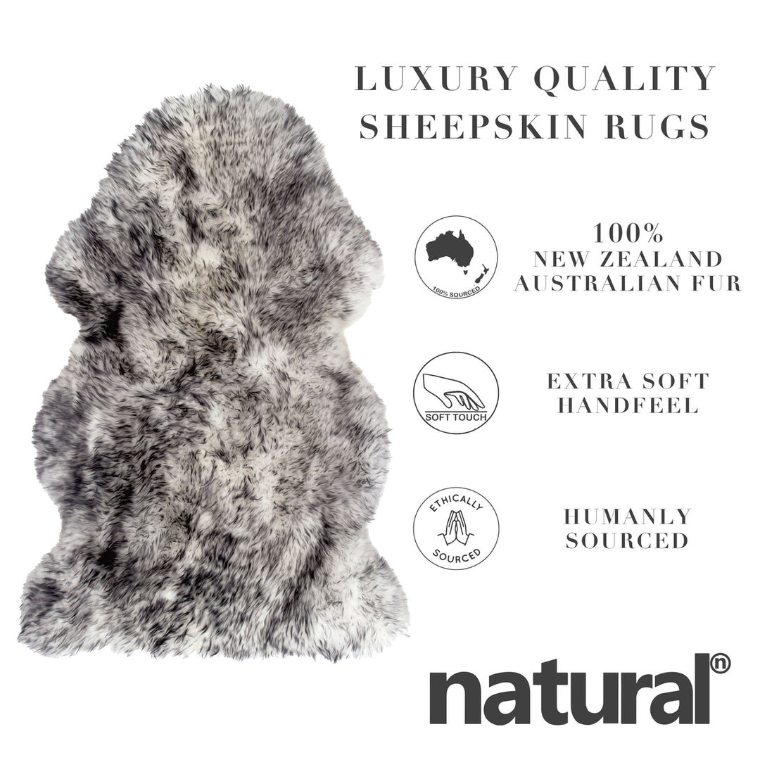 Natural Sheepskin Rug 2x3 Feet Zealand Hypoallergenic 1 Piece Image 9