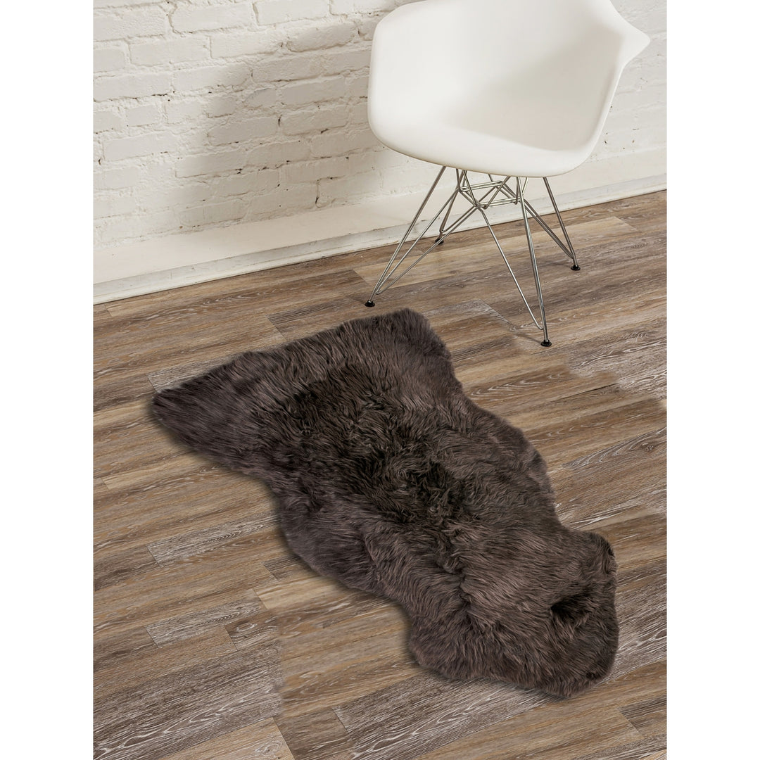 Zealand Sheepskin Single Rug 2x3 Natural Color Hypoallergenic Soft Plush Image 11