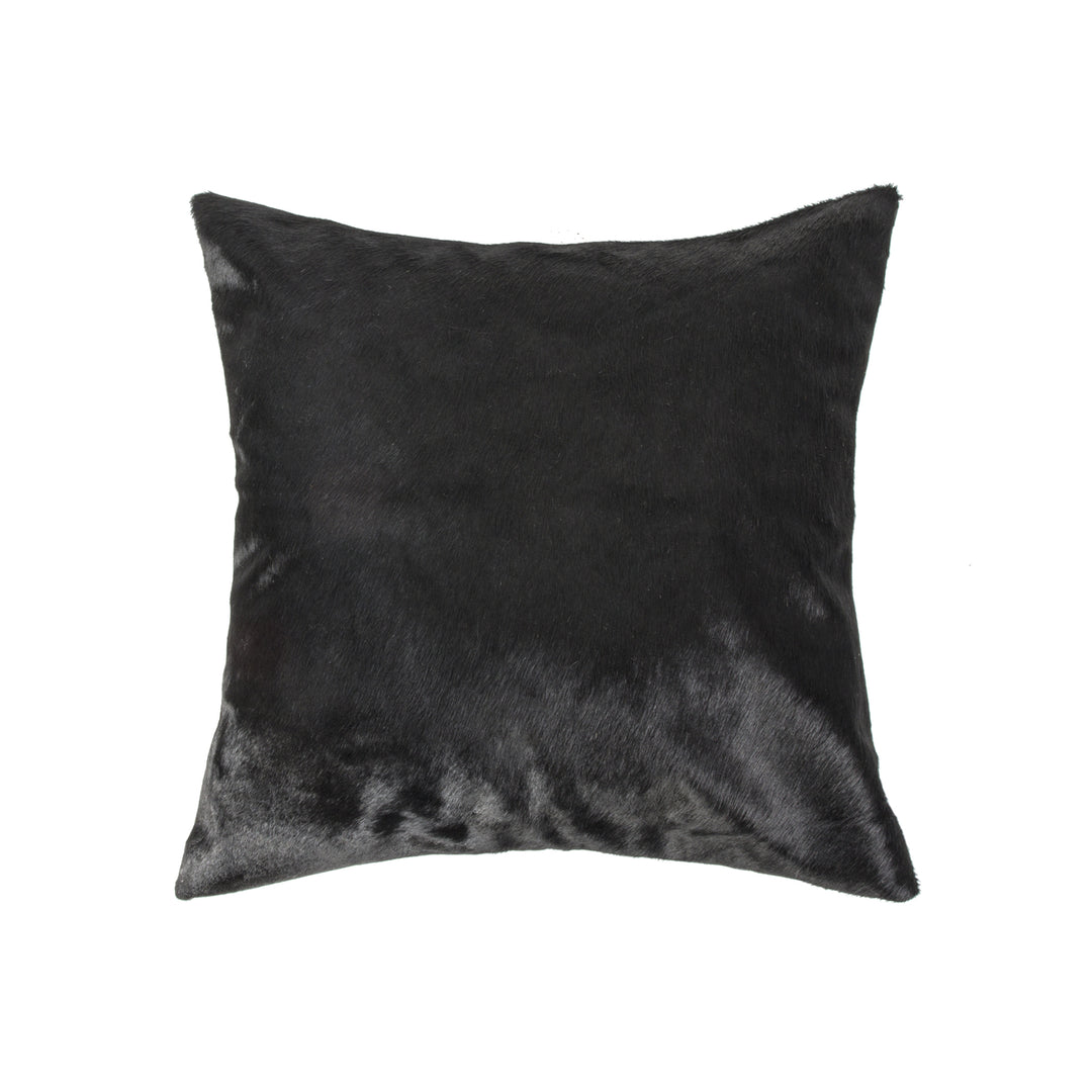 Torino Cowhide Pillow Black 12x20 Natural 1-Piece Decorative Pillow Image 3