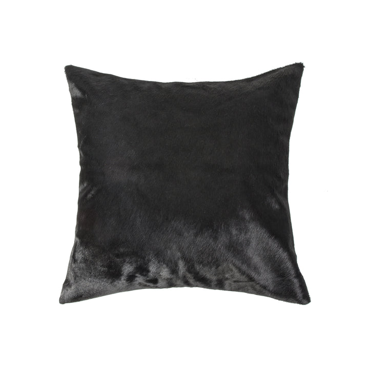 Torino Cowhide Pillow Black 12x20 Natural 1-Piece Decorative Pillow Image 3