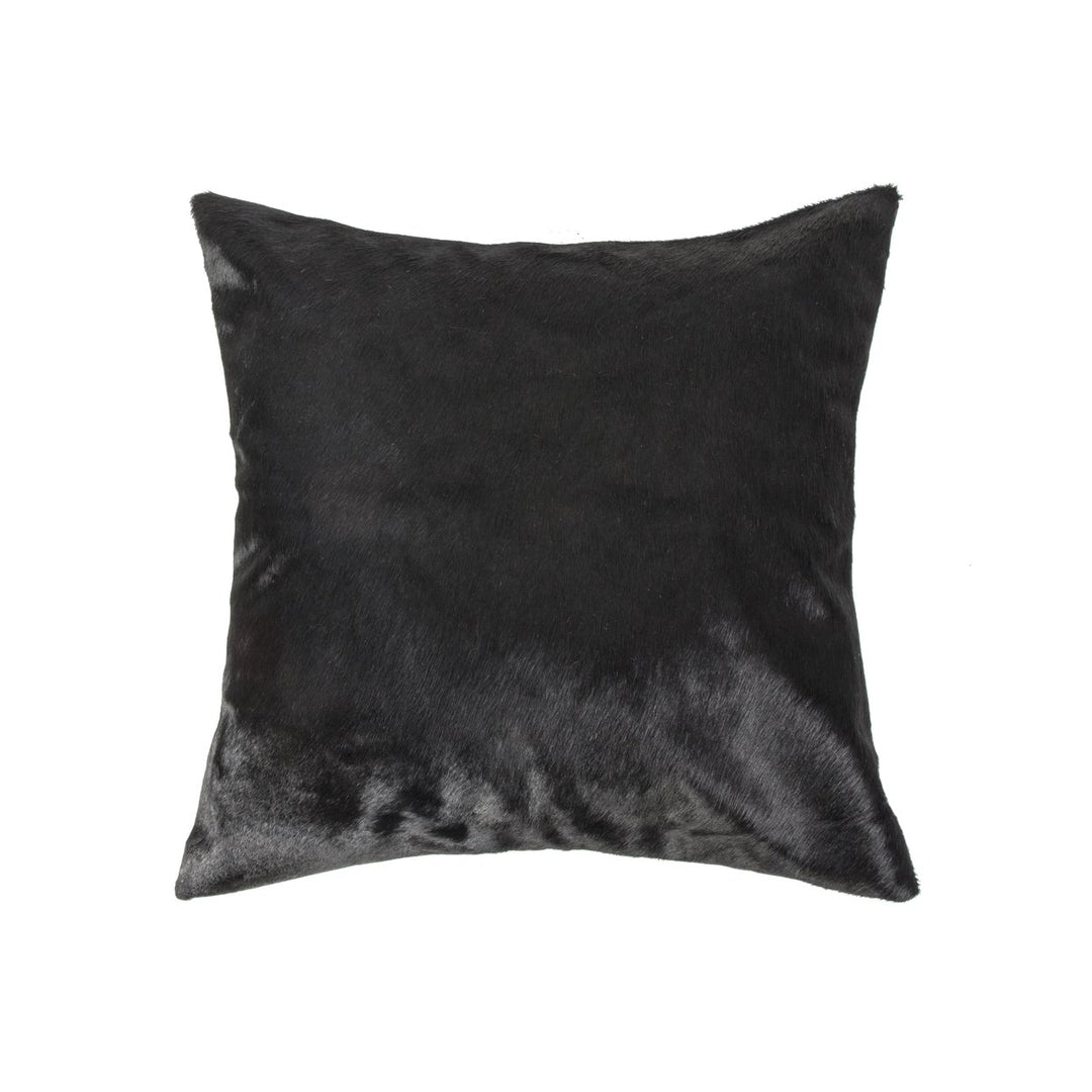 Torino Cowhide Pillow Black 12x20 Natural 1-Piece Decorative Pillow Image 1