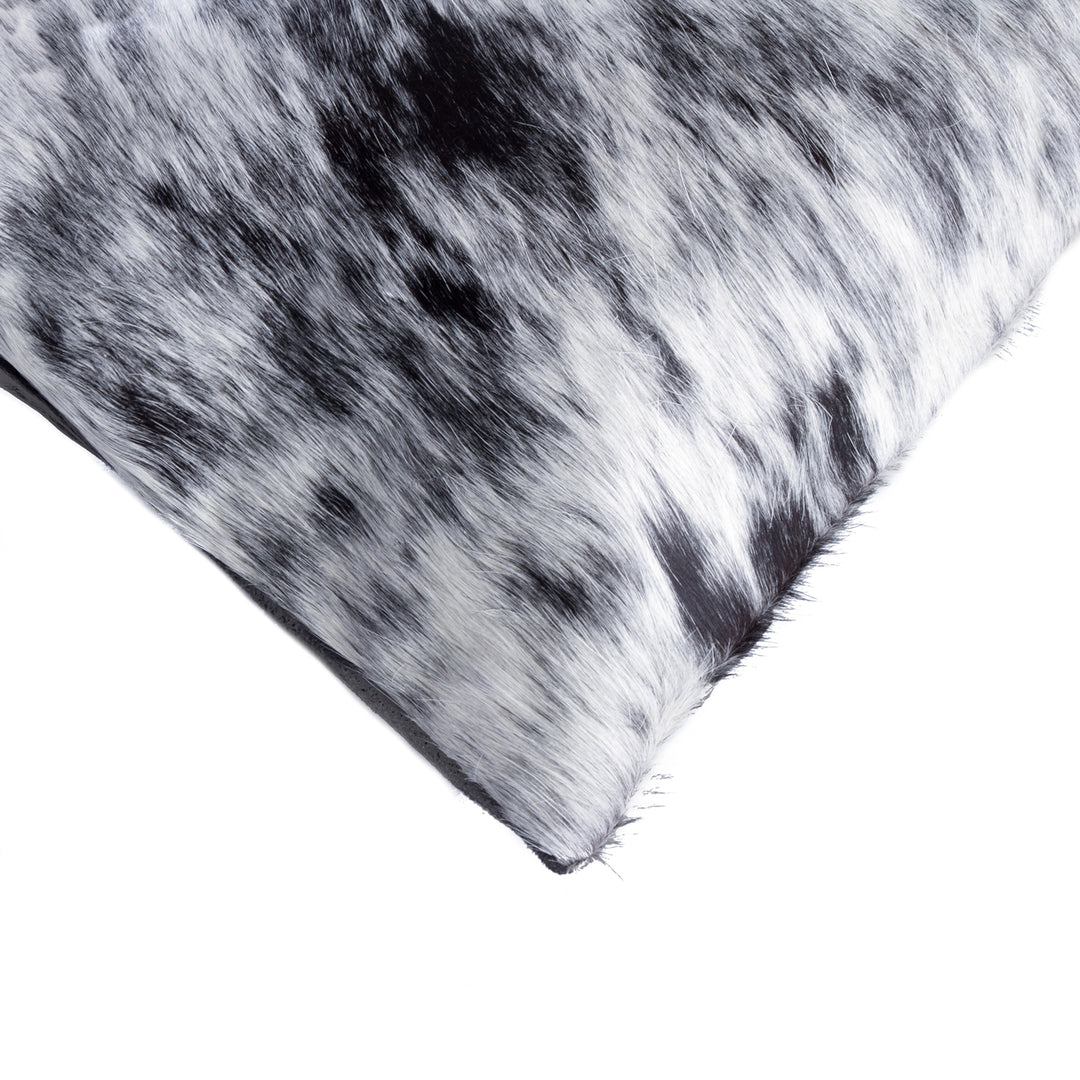 Torino Cowhide Pillow Black and White 12x20 Natural 1 Piece Image 2