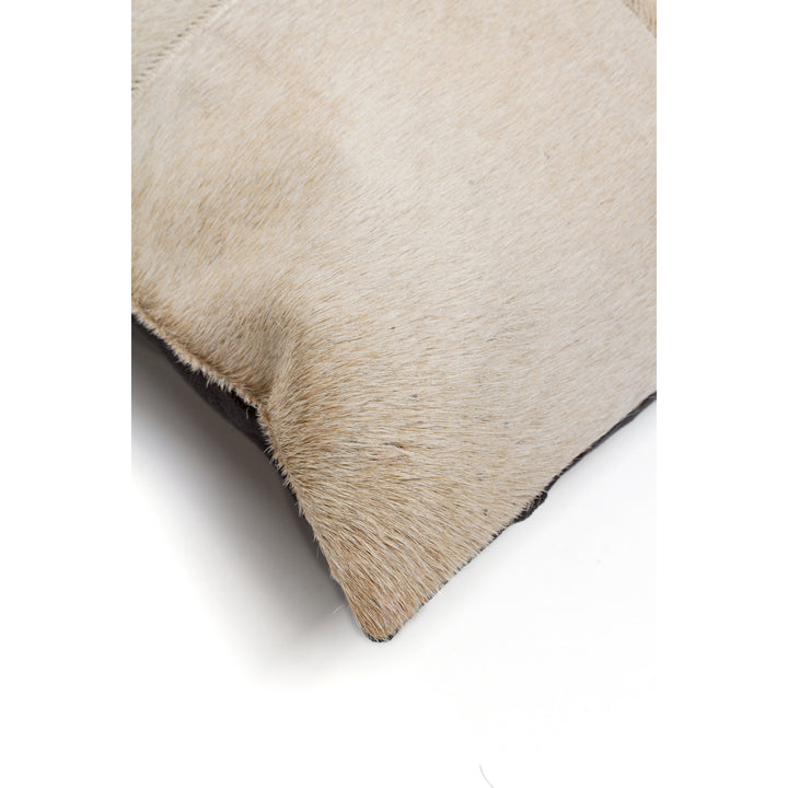 Natural Torino Cowhide Pillow 12x20 Inch Real Leather Accent Pillow Image 7