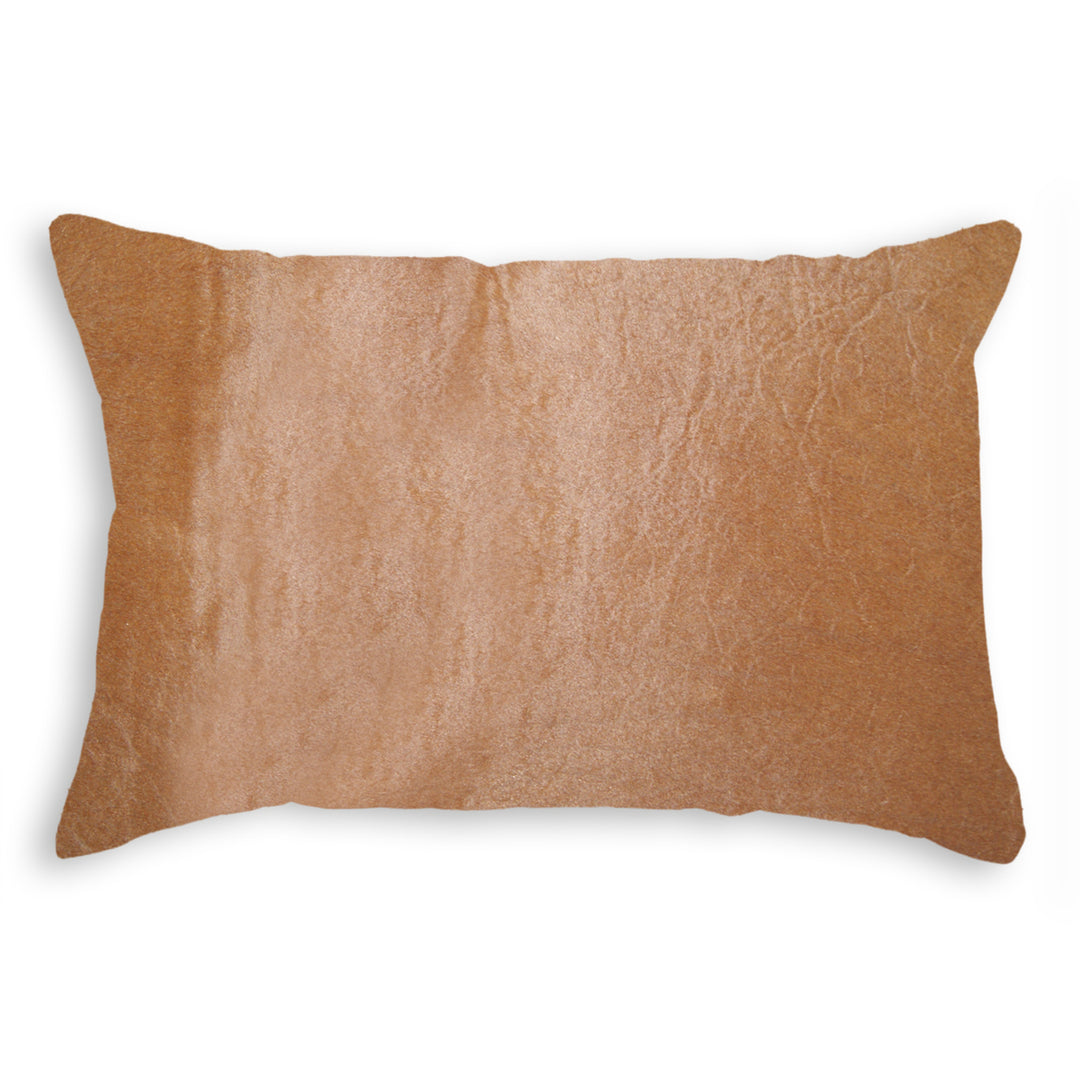 Natural Torino Cowhide Pillow 18x18 Off White 1-Piece Couch Accent Image 9