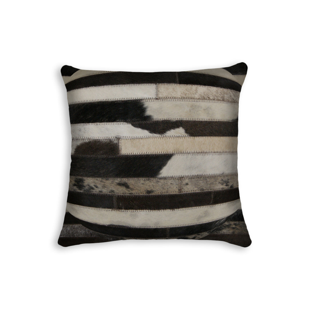 Natural Torino Madrid Cowhide Pillow Tan 18x18 Inches 1-Piece Image 3