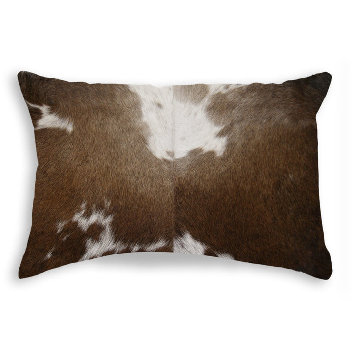 Torino Cowhide Pillow 12x20 Black and White Natural 1 Piece Image 1