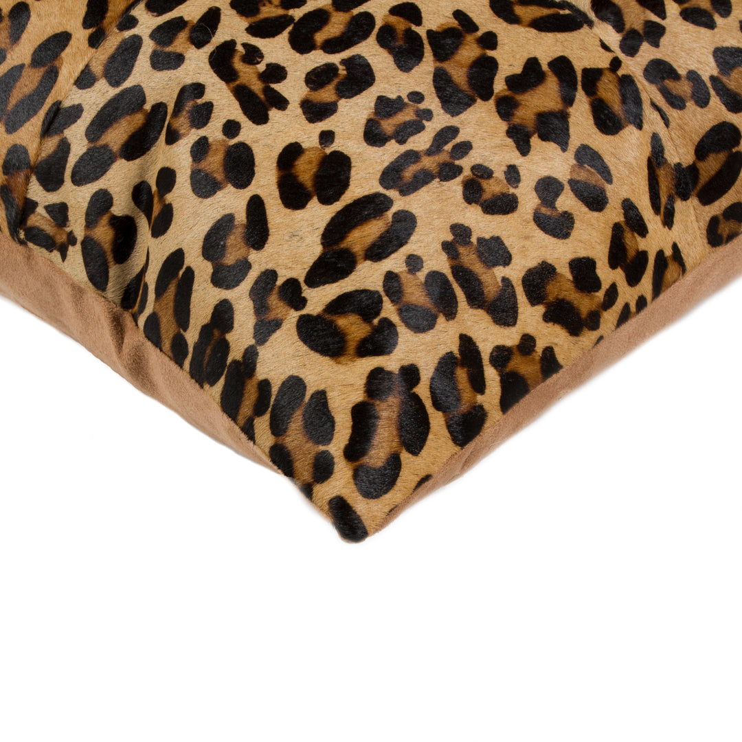 Torino Quattro Cowhide Pillow 18x18 Cheetah Natural 1 Piece Image 5