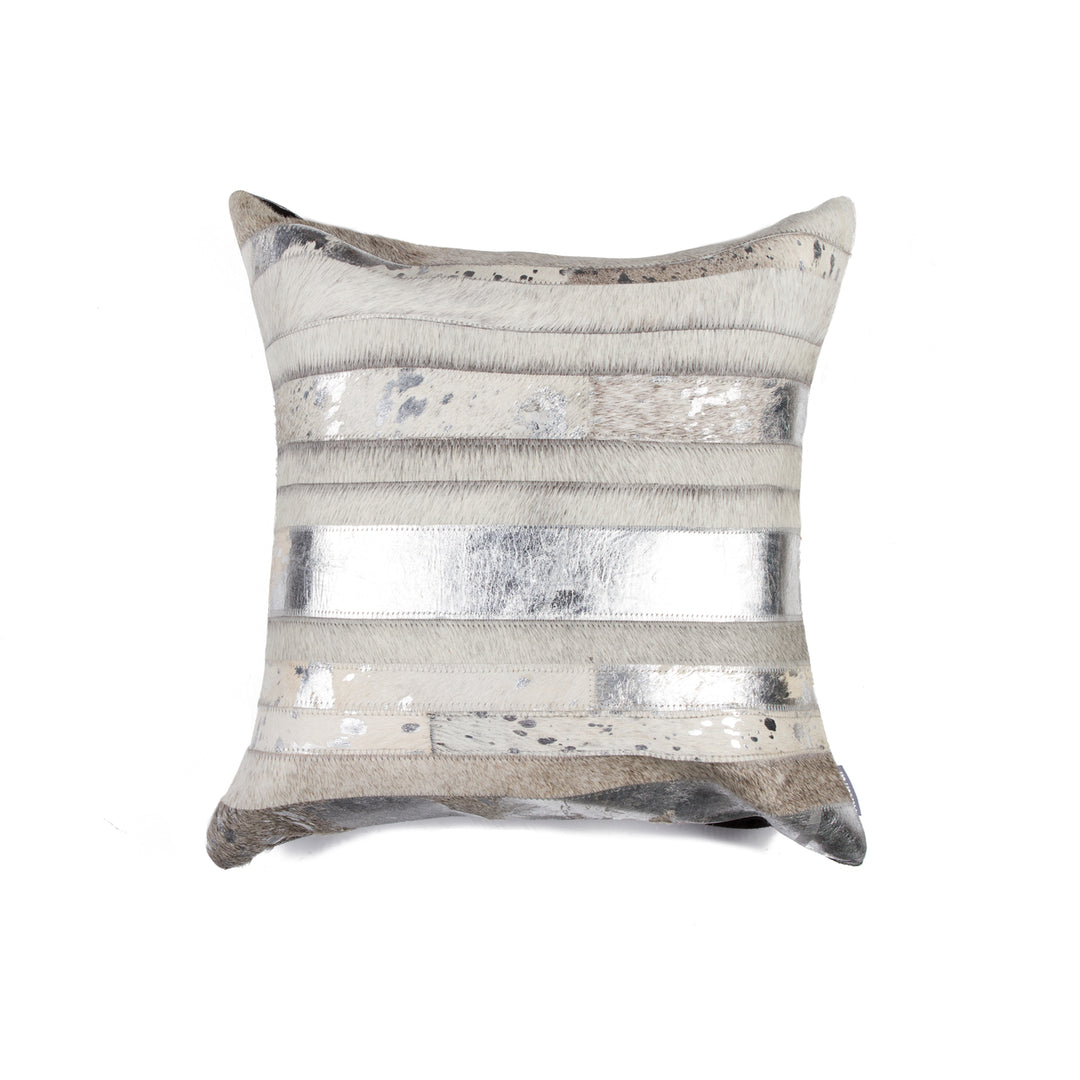 Natural  Torino Madrid Cowhide Pillow  1-Piece  18"x18"  1 Image 7