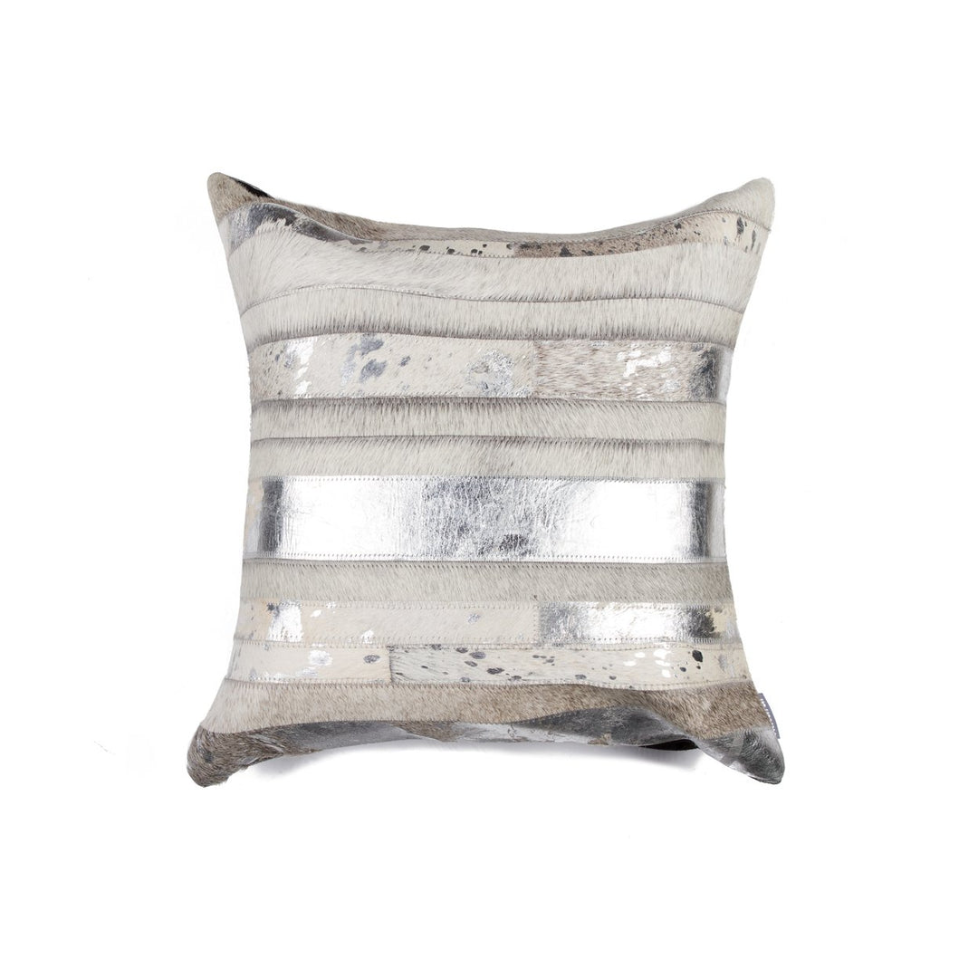 Natural  Torino Madrid Cowhide Pillow  1-Piece  18"x18"  1 Image 1