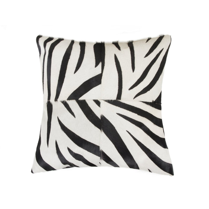 Torino Quattro Cowhide Pillow 18x18 Cheetah Natural 1 Piece Image 1