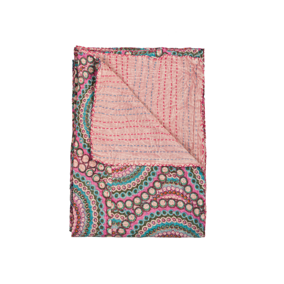 Taj Hotel Home Decor Kantha Cotton Throw | 1-Piece | 50"x70" | 1 Image 1