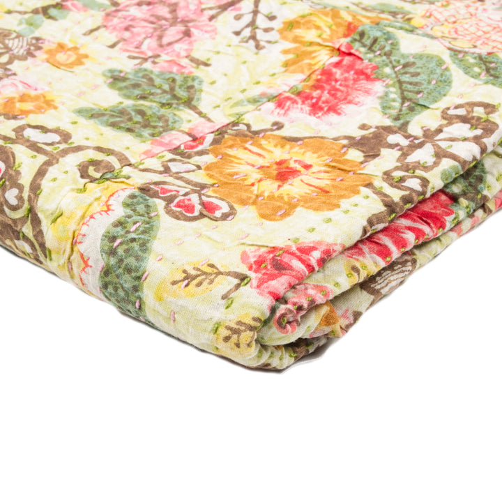 Taj Hotel Home Decor Kantha Cotton Throw | 1-Piece | 50"x70" | 3 Image 2