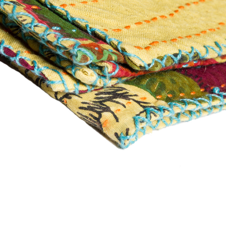 Taj Hotel Home Decor Kantha Cotton Throw | 1-Piece | 50"x70" | 2 Image 2