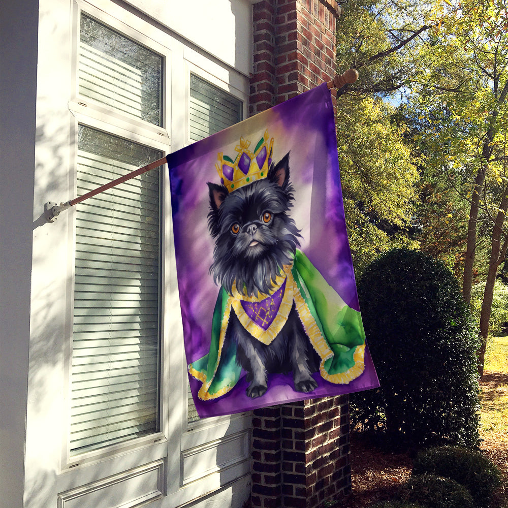 Affenpinscher King of Mardi Gras House Flag Image 2