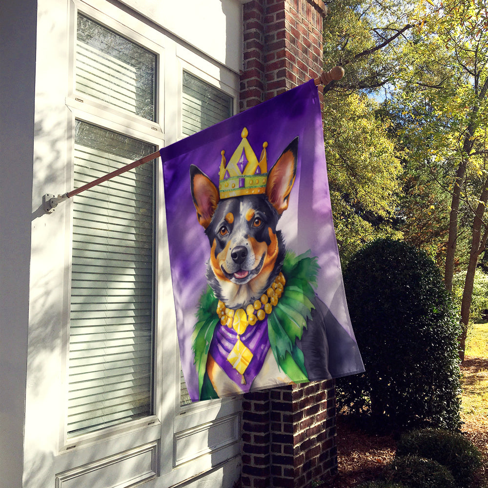 Australian Cattle Dog King of Mardi Gras House Flag Image 2