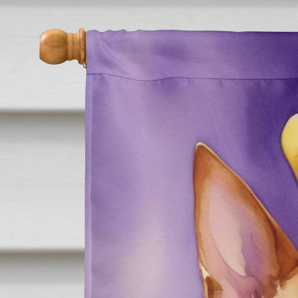 Basenji King of Mardi Gras House Flag Image 3