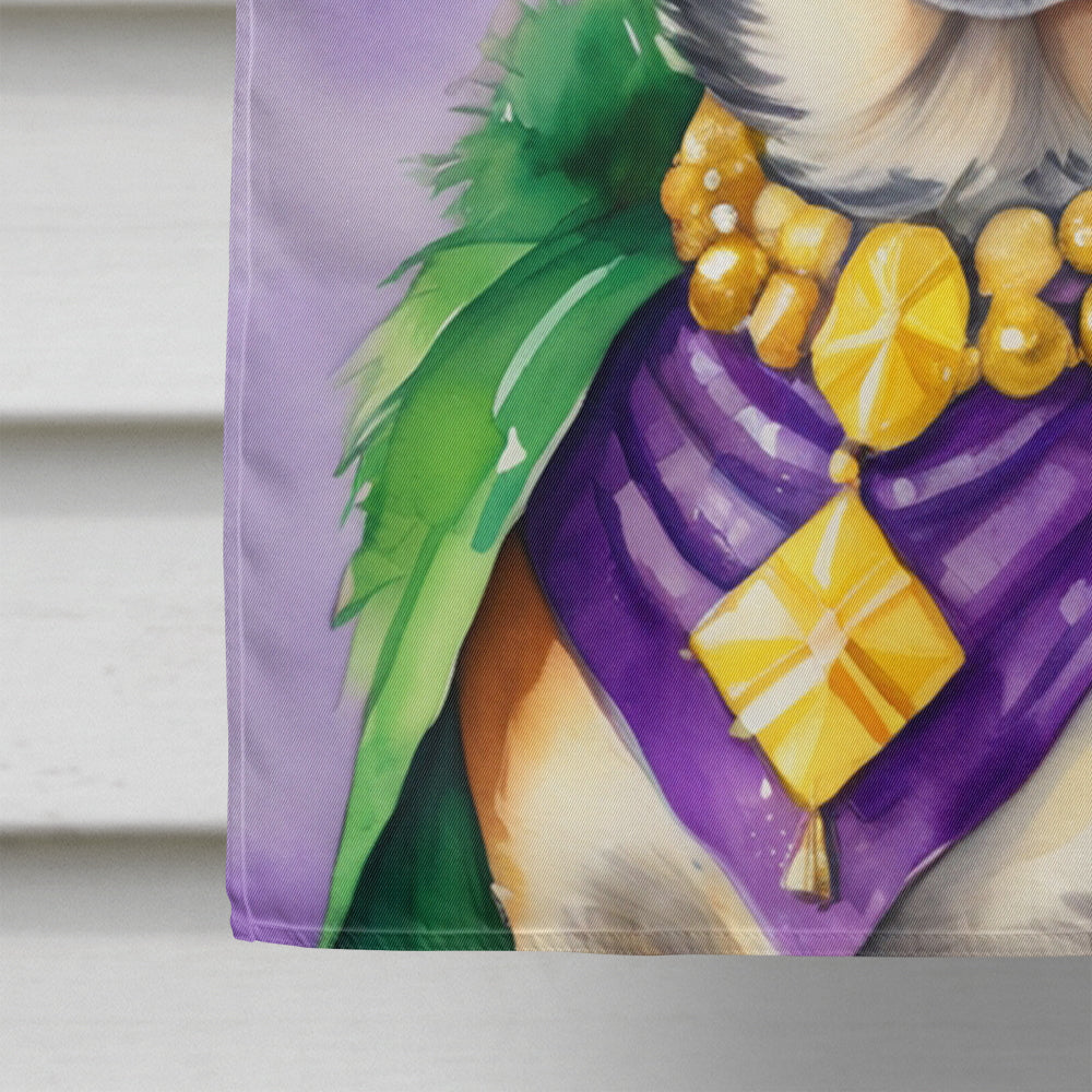 Australian Cattle Dog King of Mardi Gras House Flag Image 4