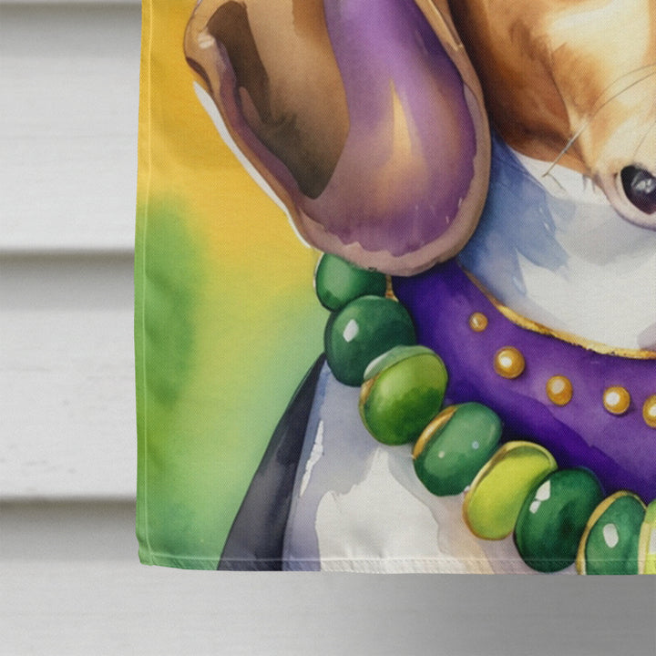 Beagle King of Mardi Gras House Flag Image 4