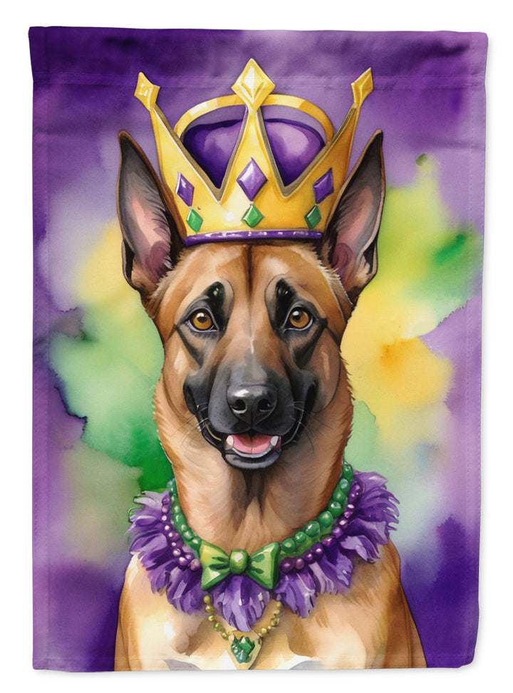 Belgian Malinois King of Mardi Gras House Flag Image 1