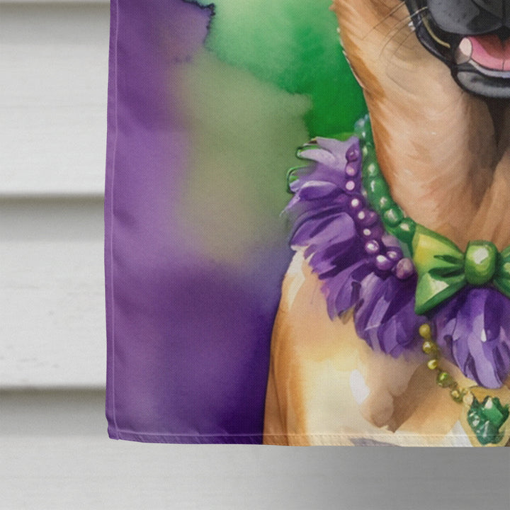 Belgian Malinois King of Mardi Gras House Flag Image 4