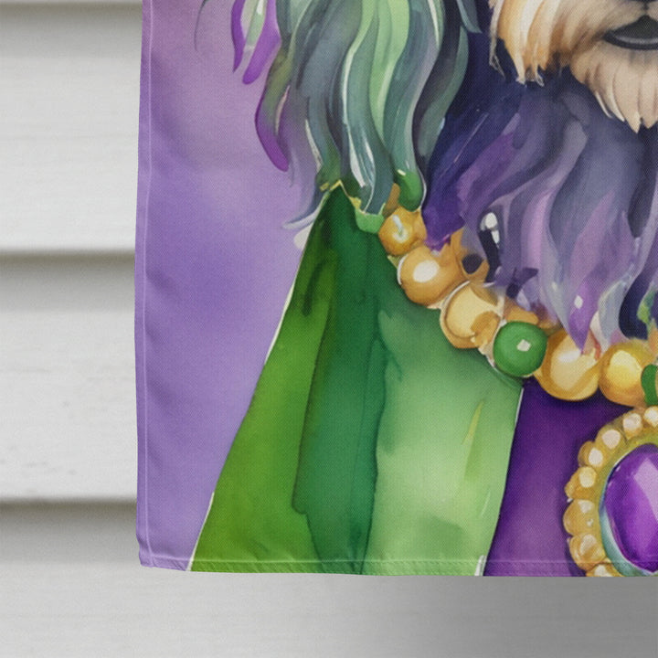 Bergamasco Sheepdog King of Mardi Gras House Flag Image 4