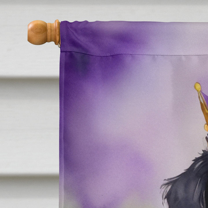 Bernese Mountain Dog King of Mardi Gras House Flag Image 3