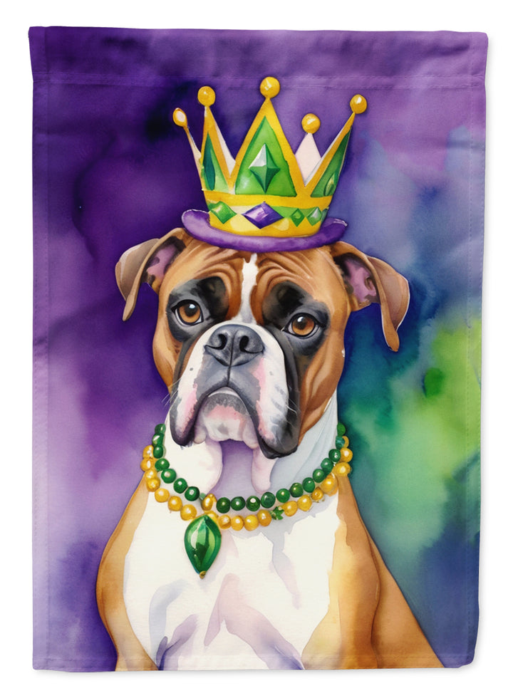 Boxer King of Mardi Gras House Flag Image 1