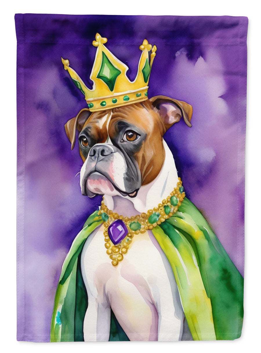 Boxer King of Mardi Gras House Flag Image 1