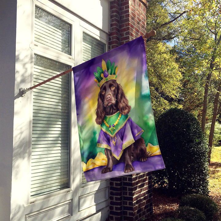 Boykin Spaniel King of Mardi Gras House Flag Image 2