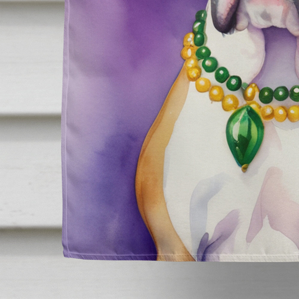 Boxer King of Mardi Gras House Flag Image 4