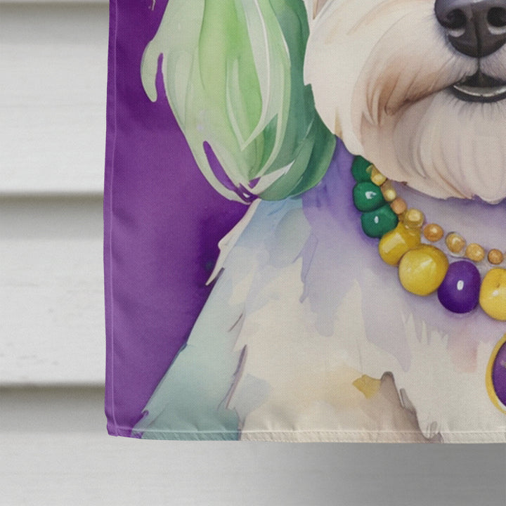 Coton de Tulear King of Mardi Gras House Flag Image 4