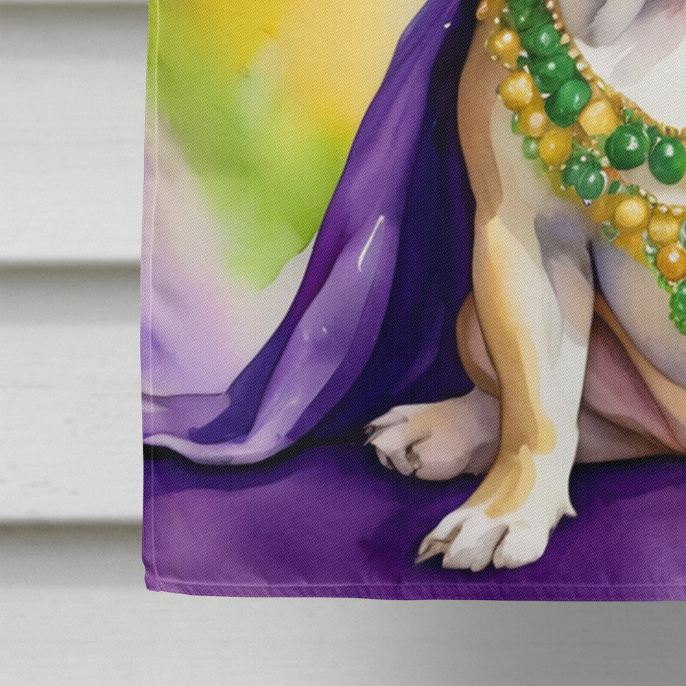 French Bulldog King of Mardi Gras House Flag Image 4