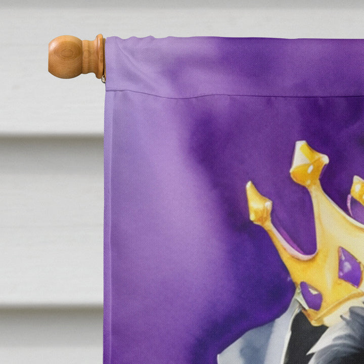 Giant Schnauzer King of Mardi Gras House Flag Image 3