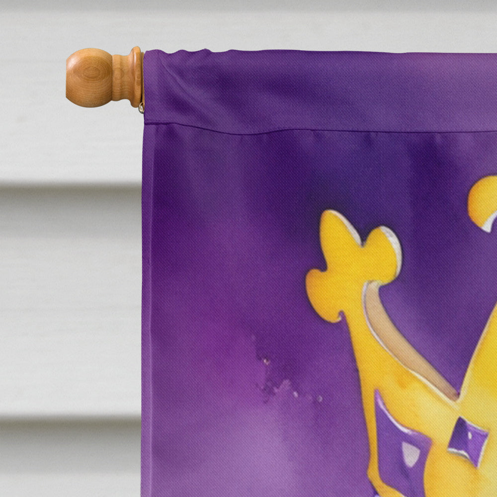 Gordon Setter King of Mardi Gras House Flag Image 3