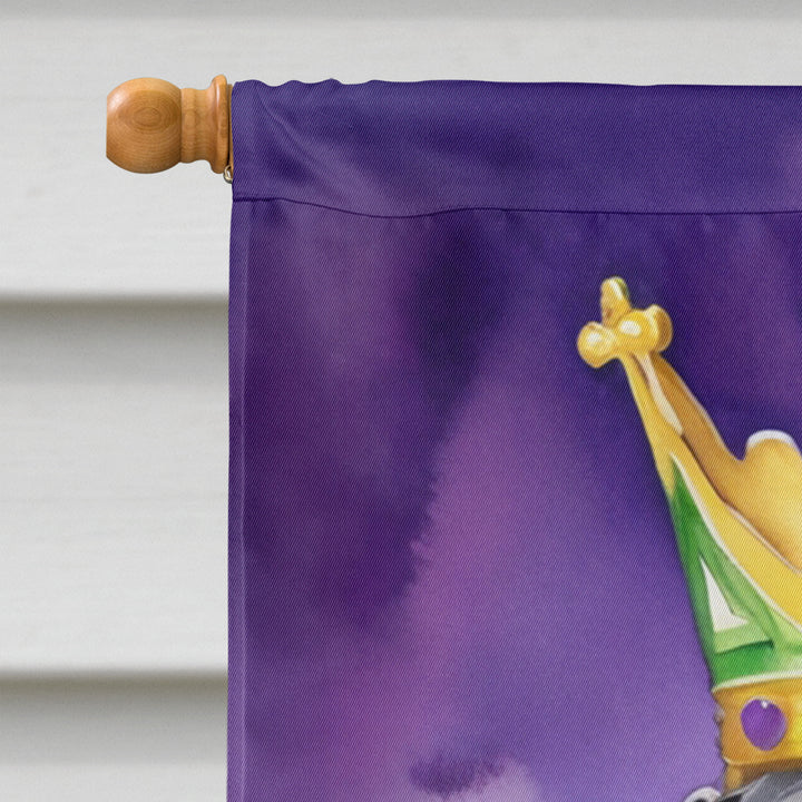 Great Dane King of Mardi Gras House Flag Image 3