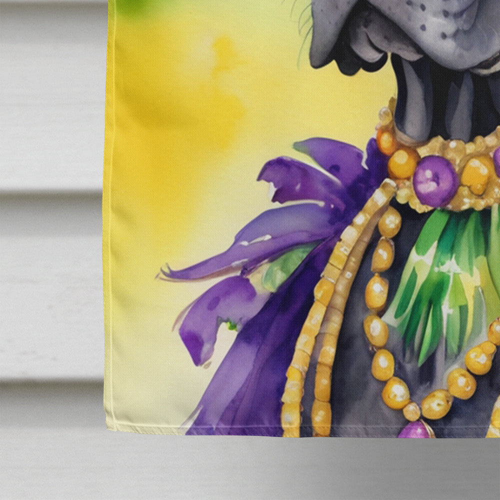 Great Dane King of Mardi Gras House Flag Image 4