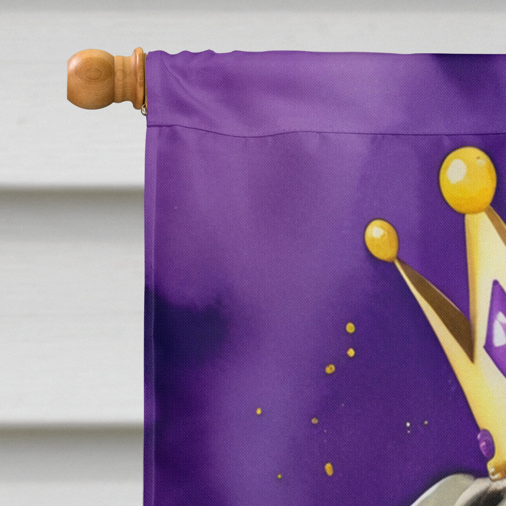 Great Dane King of Mardi Gras House Flag Image 3