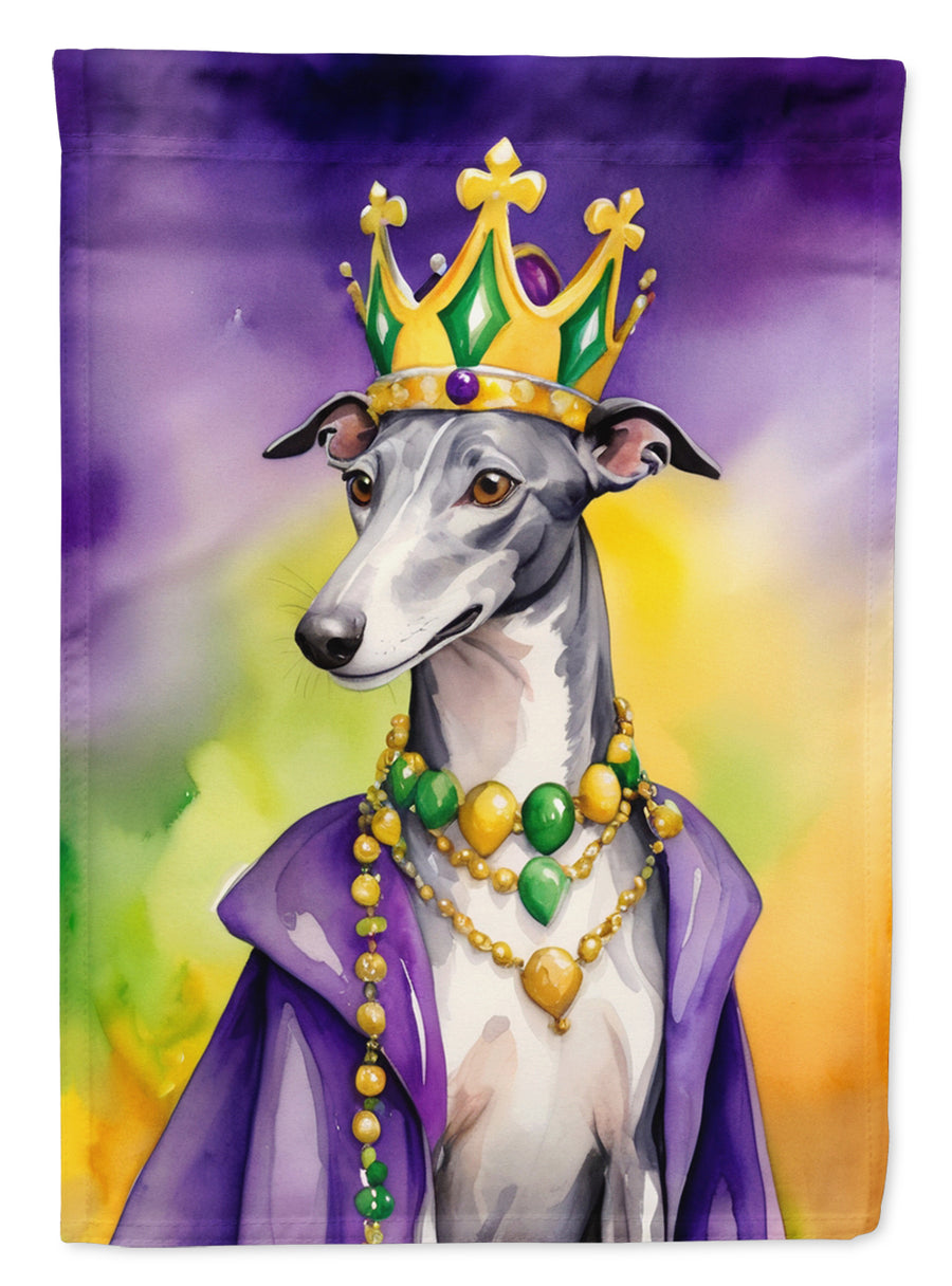 Greyhound King of Mardi Gras House Flag Image 1